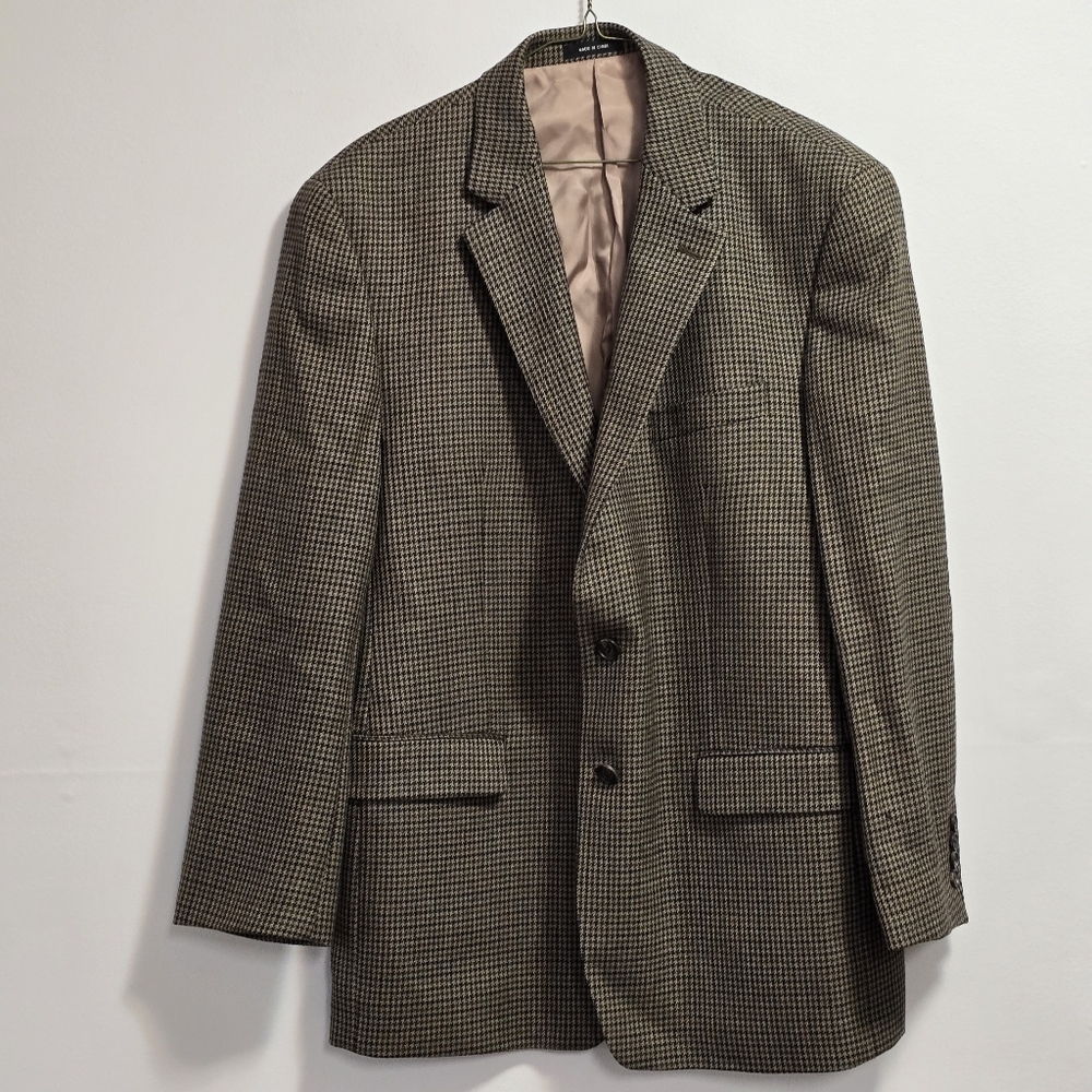Lauren Ralph Lauren Men's Classic Checkered 100% Lamb Wool Blazer